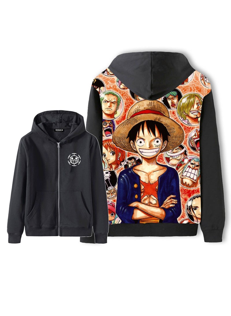 KUYING New One Piece Fashion Casual Round Neck Hoodie  - Image 1