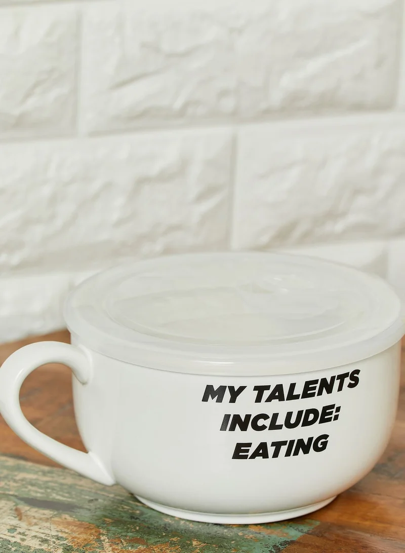 Typo My Talents Include Eating Bowl Mug