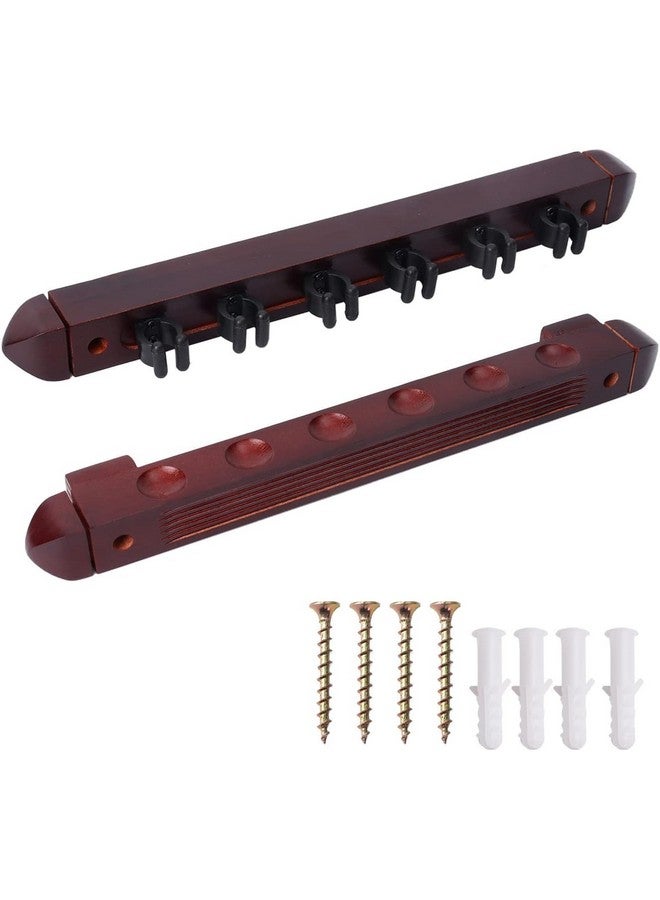 JBB 2-Piece 6/8/12 Billiard Pool Cue Rack Wall Mounted Holders, Billiard Cue Sticks Wall Rack Set - Image 1
