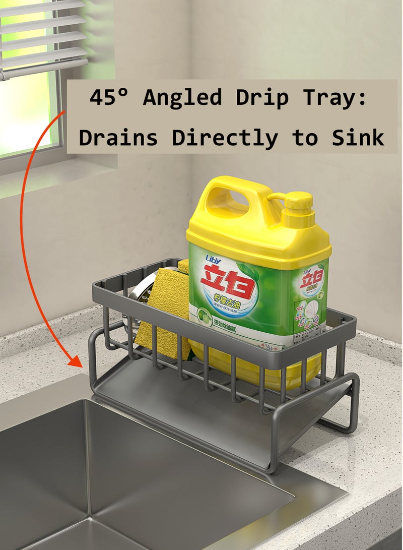 Yara Essentials Stainless steel dishwashing sponge holder Dish Soap and Sponge Holder for Kitchen Accessories Storage - Image 4