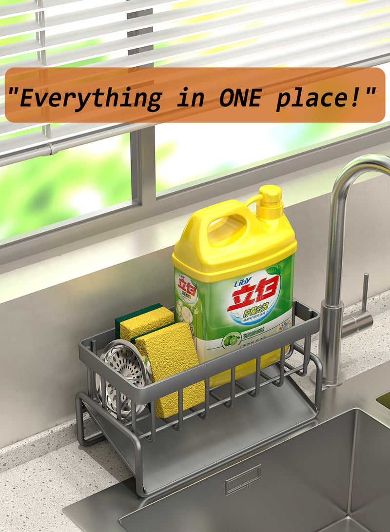 Yara Essentials Stainless steel dishwashing sponge holder Dish Soap and Sponge Holder for Kitchen Accessories Storage - Image 3