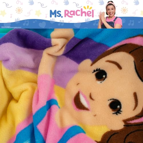 Franco Ms. Rachel Educational Adventures Bedding Super Soft Cozy Throw, 46 in x 60 in, (Officially Licensed Product) Kids - Image 3