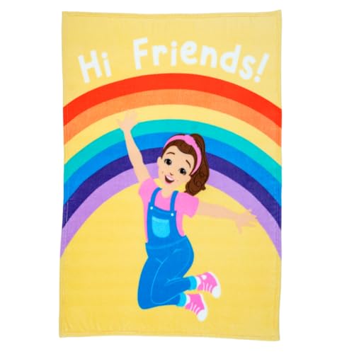 Franco Ms. Rachel Educational Adventures Bedding Super Soft Cozy Throw, 46 in x 60 in, (Officially Licensed Product) Kids - Image 1