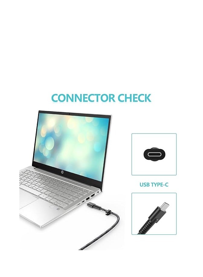 110W 5A 20V USB-C TPN-DA24 AC Charger for HP Spectre X360 Elitebook x360 HP Chromebook 14 14A G5 11 11A G6 EE G7 G8 X360 Laptop Power Supply Adapter Cord - Image 2