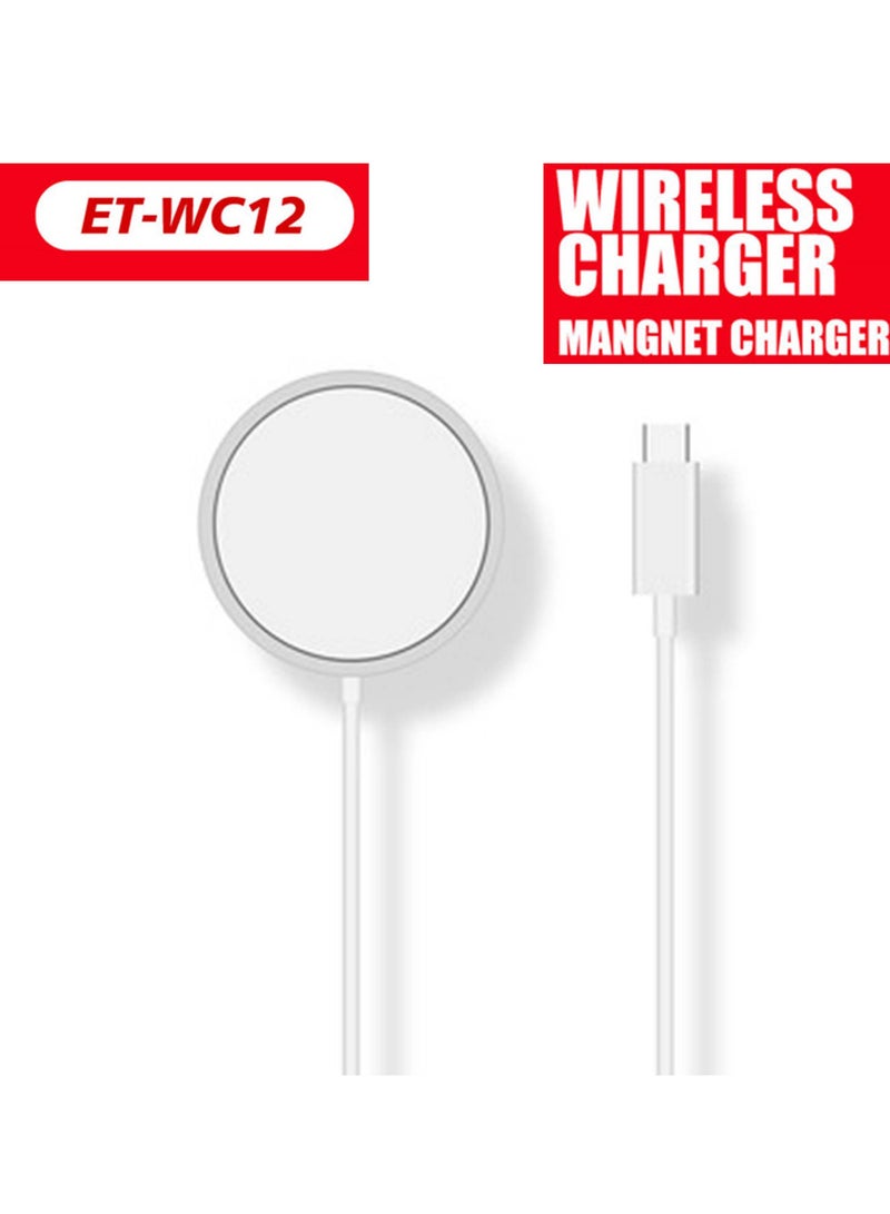 ELTRAZONE Earldom Wireless Magnetic Charger – ET WC 12, Fast Charging for Compatible Devices - Image 1