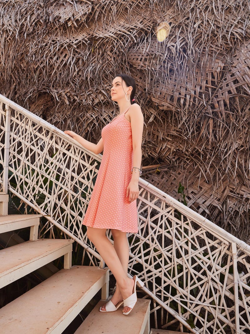 PURVAJA Women’s Fit & Flare Knee Length Dress (Wini-013-Arabic_Pink_XX-Large) - Image 2