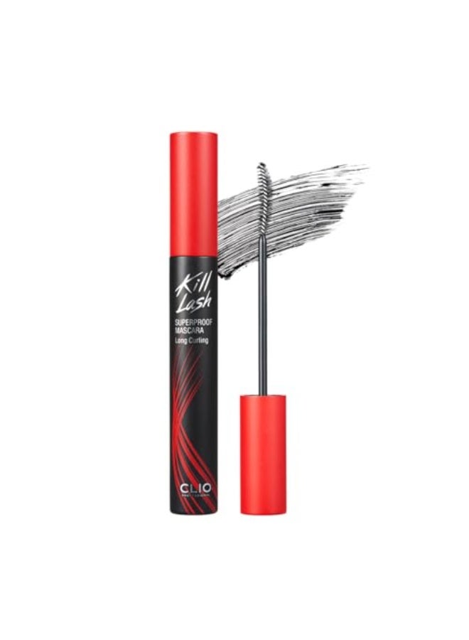 CLIO Kill Lash Superproof Mascara - Long Curling for Longer Lashes - Long-Lasting, Waterproof, Smudgeproof - Image 1