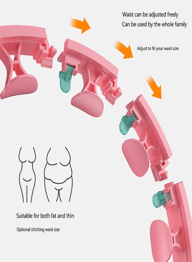 ارواق طوق هولا هوب ذكي بوزن مناسب للبالغين والأطفال - طوق لياقة بدنية قابل للتعديل مع كرة تدور تلقائيًا بزاوية 360 درجة وعداد دوران للتمرين والتمارين المنزلية - Image 4
