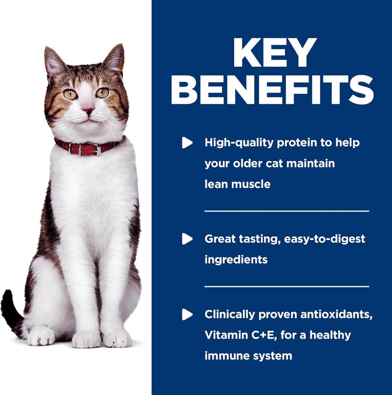 Hills Science Diet Adult 7 Senior Adult 7 Premium Nutrition Wet Cat Food Chicken Stew 28 oz Pouch Case of 24 - Image 4