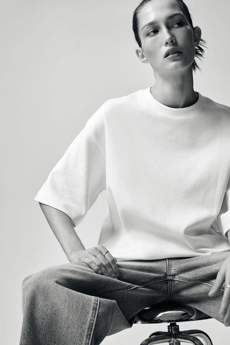 اتش اند ام تي-شيرت محبوك