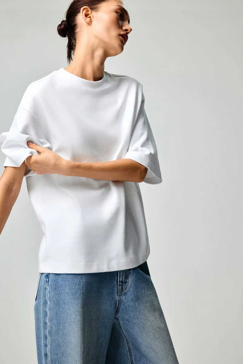 اتش اند ام تي-شيرت محبوك