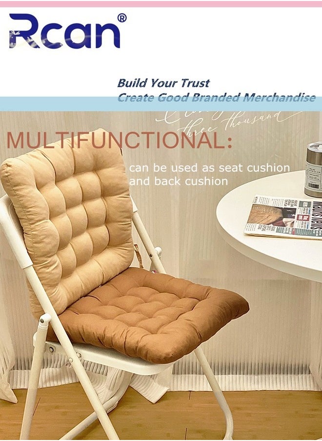 Rcan Chair Cushions with Ties Square Padded Chair Seat Pads Backrest Cushion Back Cushions Sofa Pillows Cashmere Meditation Pillows Thicken Tatami Floor Cushions Sofa Cushions Car Seat Cushions for Office Yoga  - Image 3