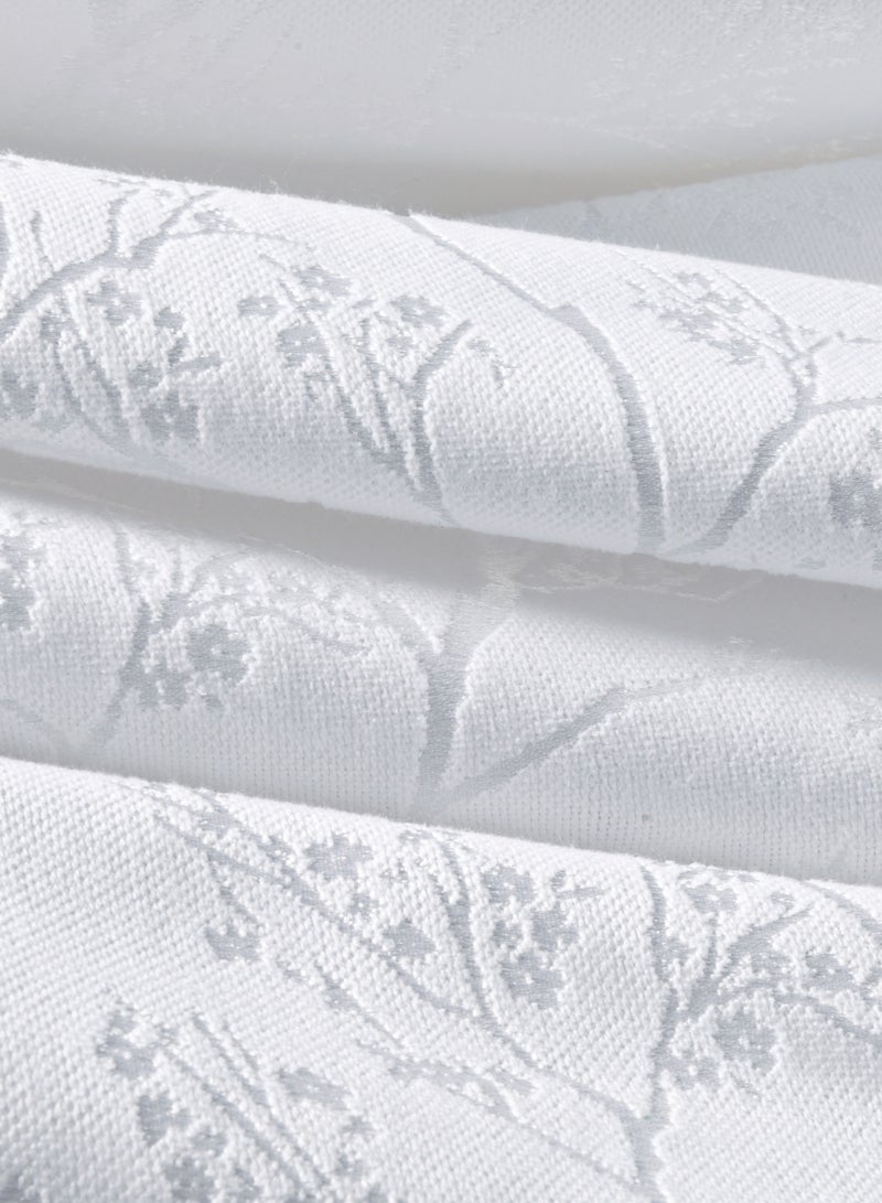 سيد المنسوجات المنزلية طقم لحاف جاكار بوليستر من ماسترهوم، يناسب سرير بحجم 200 × 200 سم، مخصص للسرير المزدوج، مزود بحشوة قابلة للإزالة، طقم من 9 قطع بحجم كينج، ناعم، قابل للتهوية، وأنيق. - Image 3