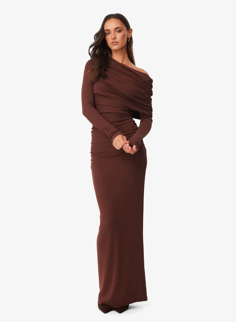 SNDYS Reena Long Sleeve Maxi Dress