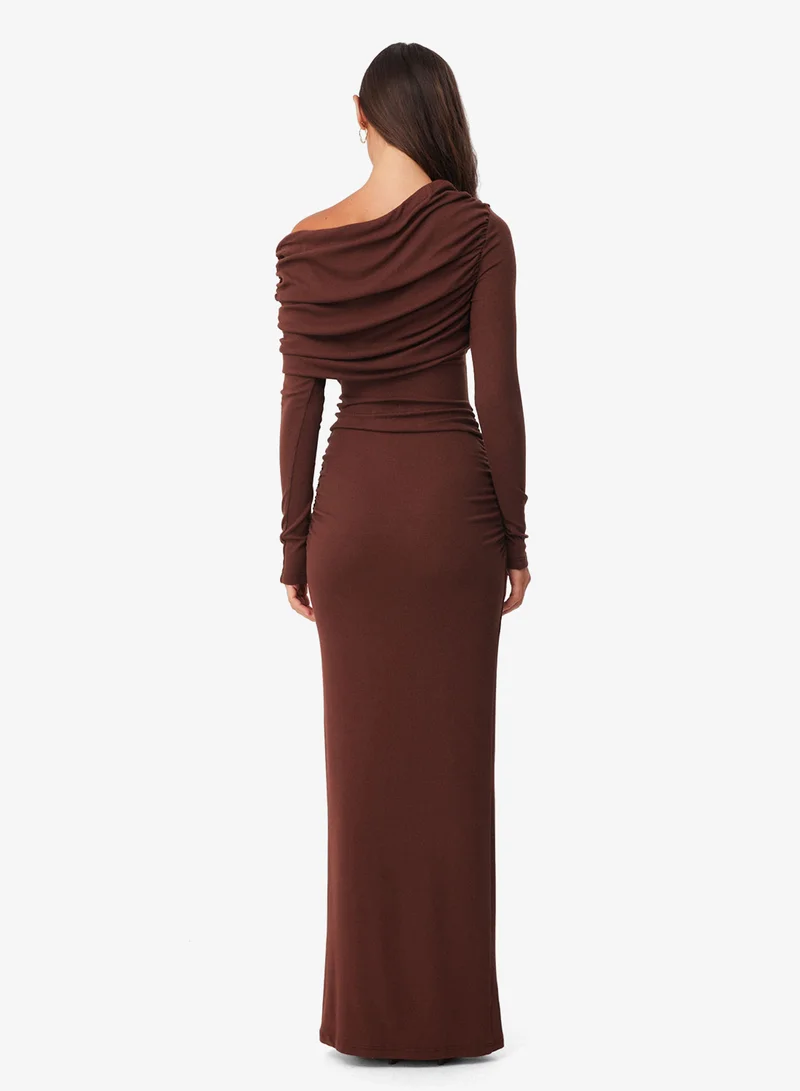SNDYS Reena Long Sleeve Maxi Dress