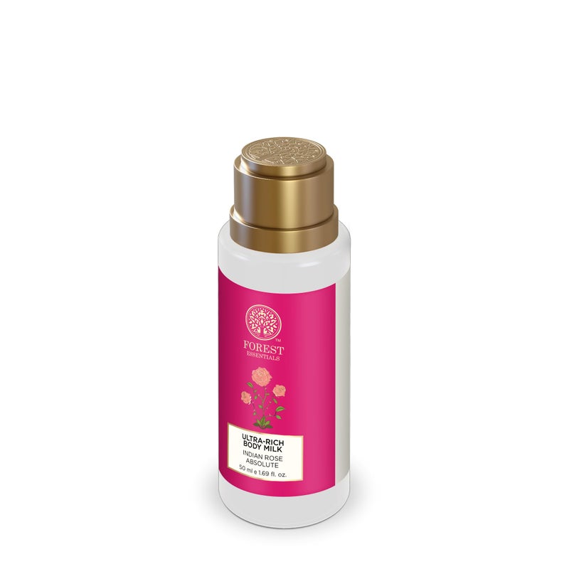 Forest Essentials Ultra Rich Body Lotion, Indian Rose Absolute, 50ml - Image 2