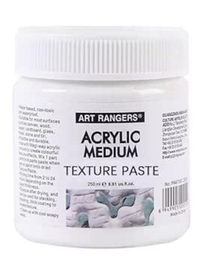 Art Rangers Acrylic Medium Modeling Paste, White, 250 ml - Image 2