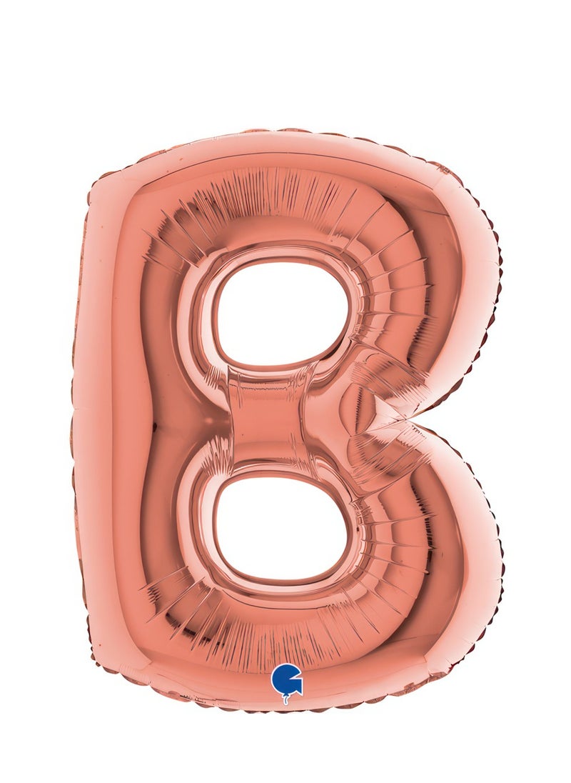 GRABO 40" Foil Balloon Letter B Rose Gold  - Image 1