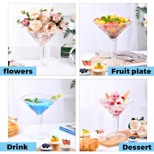 SAIAOKJ 48oz Giant Martini Glass Plastic Large Martini Glasses For Centerpieces Perfect For Martini Party Decorations Gifts & A Tini Bit Older Birthday(1pcs) - Image 5