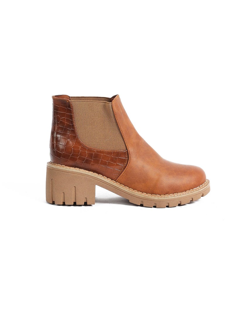 Zahwa Half Boot Double Stretch Leather Matt - Image 1