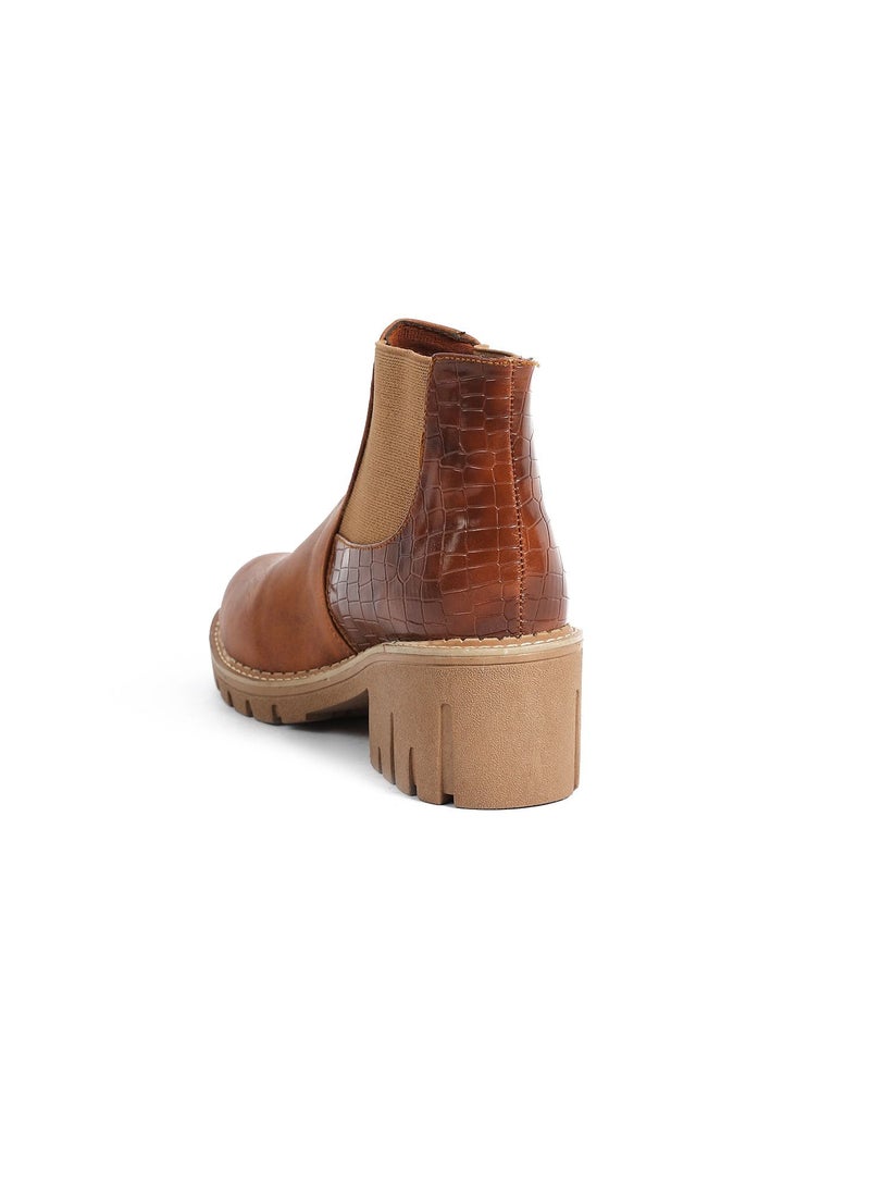 Zahwa Half Boot Double Stretch Leather Matt - Image 4