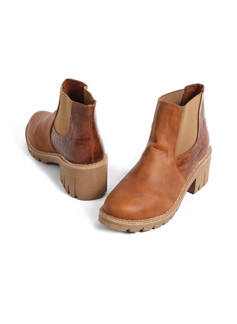Zahwa Half Boot Double Stretch Leather Matt - Image 3