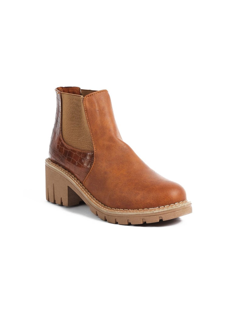 Zahwa Half Boot Double Stretch Leather Matt - Image 5