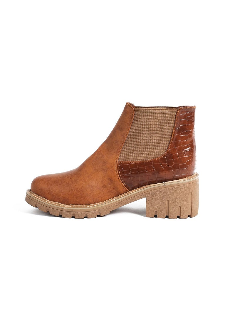 Zahwa Half Boot Double Stretch Leather Matt - Image 2