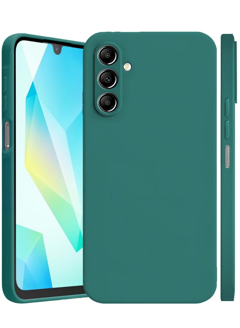 CATANES Liquid Silicone Case for Samsung Galaxy A16 Protective Phone Case with Soft Anti-Scratch Microfiber Lining Utra Slim Drop Protection Phone Cover - Green - Image 2