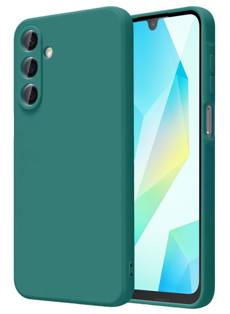 CATANES Liquid Silicone Case for Samsung Galaxy A16 Protective Phone Case with Soft Anti-Scratch Microfiber Lining Utra Slim Drop Protection Phone Cover - Green - Image 1