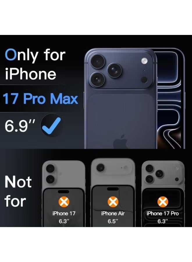 ELTRAZONE iPhone 17 Pro Max 6.9-Inch Camera Lens Protector with 9H Tempered Glass Full Coverage Shield, Metal Frame Reinforced Design, Anti-Scratch Drop Resistant Ultra Clear High Definition Durable Lens Protection Kit - Image 2