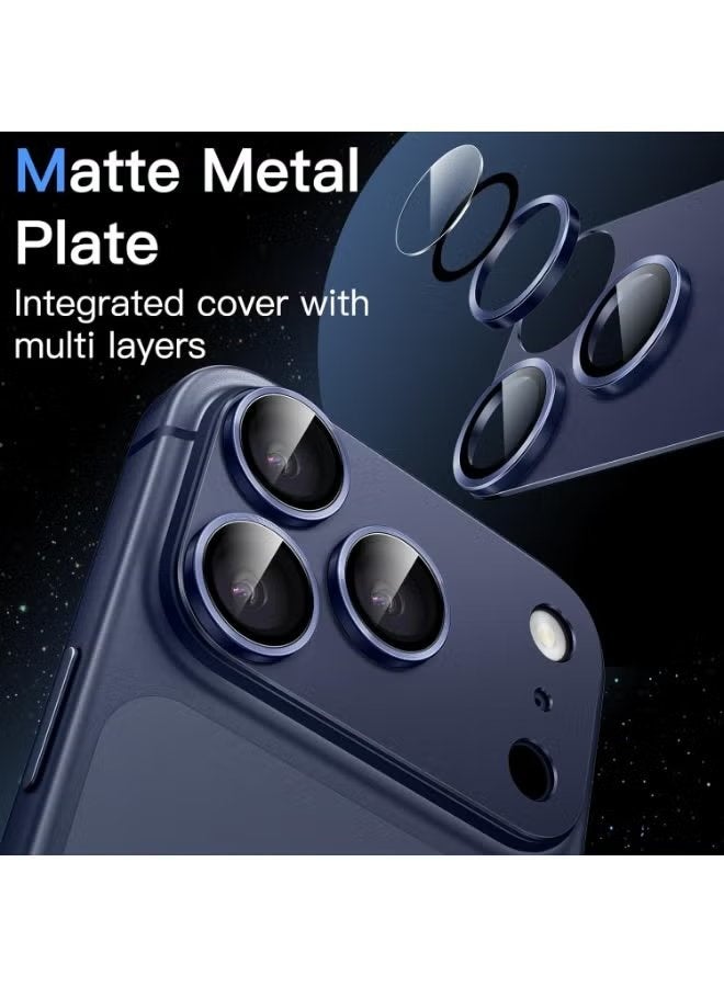 ELTRAZONE iPhone 17 Pro Max 6.9-Inch Camera Lens Protector with 9H Tempered Glass Full Coverage Shield, Metal Frame Reinforced Design, Anti-Scratch Drop Resistant Ultra Clear High Definition Durable Lens Protection Kit - Image 3