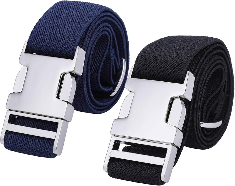 Kajeer Boy Kids Belt,Elastic Belts Easy Clasp Adjustable Child Zinc Alloy Buckle Youth Belt for Boys Girls(2 PCS) - Image 1