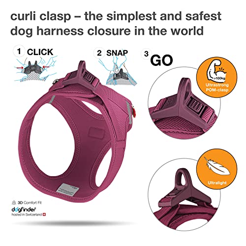 curli Vest Harness Clasp Air-Mesh Dog Harness (safe dog accessories, no pressure points, improved fit, harness with curli clasp buckle) - Image 3