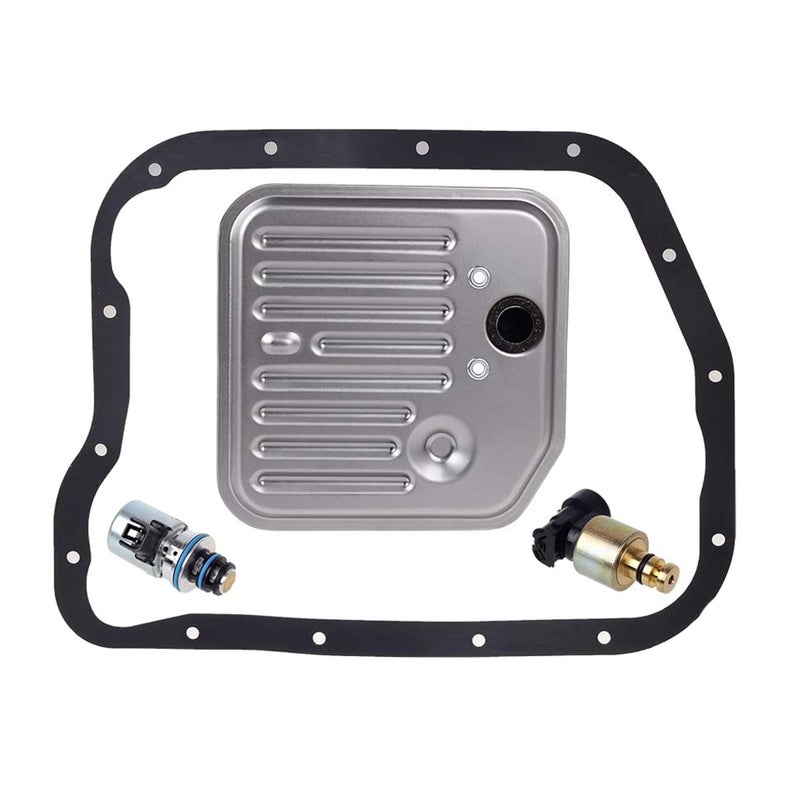 HERCOO Governor Pressure Sensor and EPC Solenoid fits A500 44RE Transmission with Gasket Filter Kit Compatible with 1998-1999 Jeep Grand Cherokee Dodge Dakota - Image 1