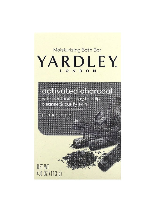 Yardley of London Yardley London, Moisturizing Bath Bar, Activated Charcoal, 4 oz (113 g)  - Image 1