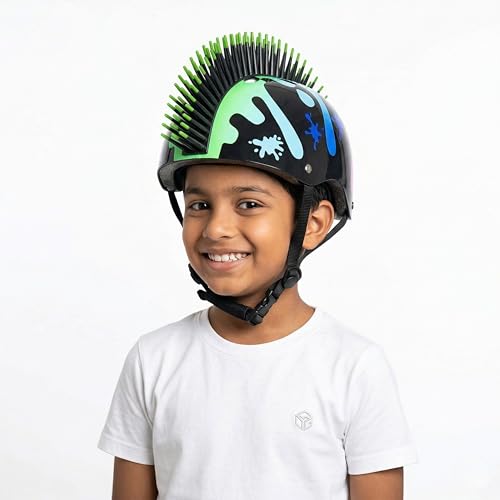 STREETJAM Open Face Helmet for Kids, Hard PP Outer Shell, EPS Inner Comfort Linner case, Adjustable Strap & Size Adjuster Dial, Unisex Kids Helmet (Epiga - Black, 3-5 Years (Extra Small, 48-51 CM)) - Image 1