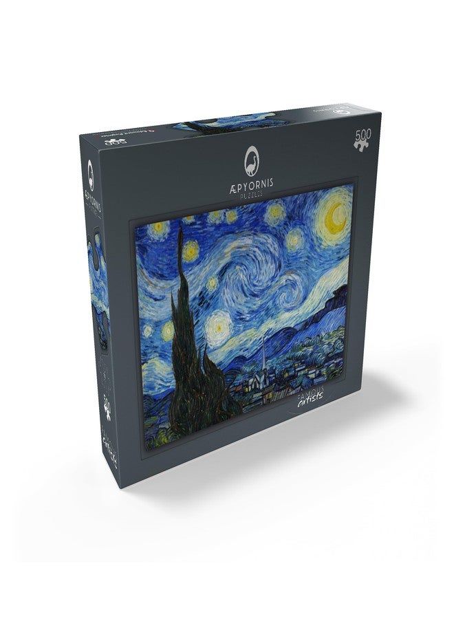 MyPuzzle.com MyPuzzle The Starry Night 1889 By Vincent Van Gogh - Premium 500 Piece Jigsaw Puzzle for Adults - Image 2