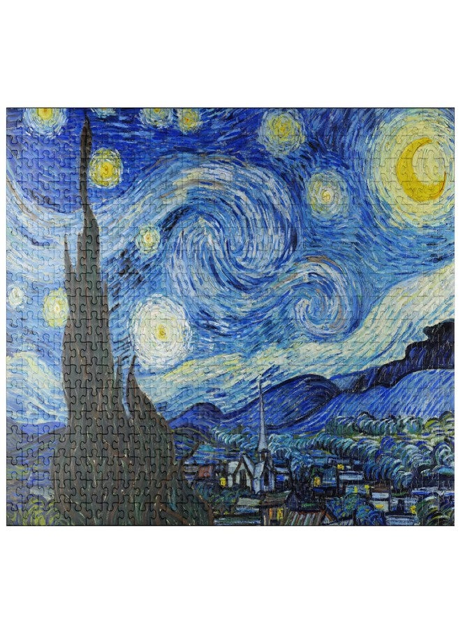MyPuzzle.com MyPuzzle The Starry Night 1889 By Vincent Van Gogh - Premium 500 Piece Jigsaw Puzzle for Adults - Image 1