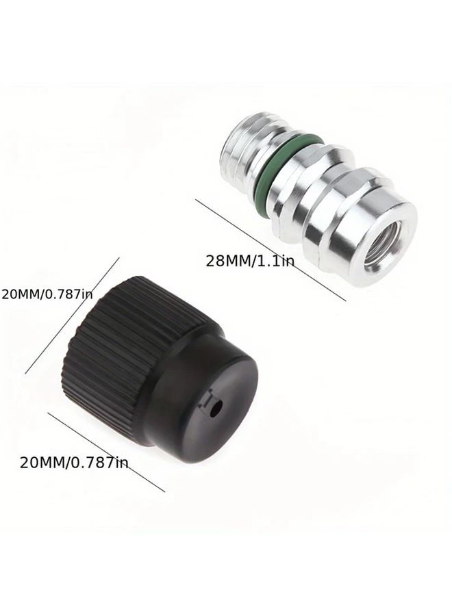 10pcs Universal AC Valve Cores With Covers For Ford Audi VW Chrysler - Image 2