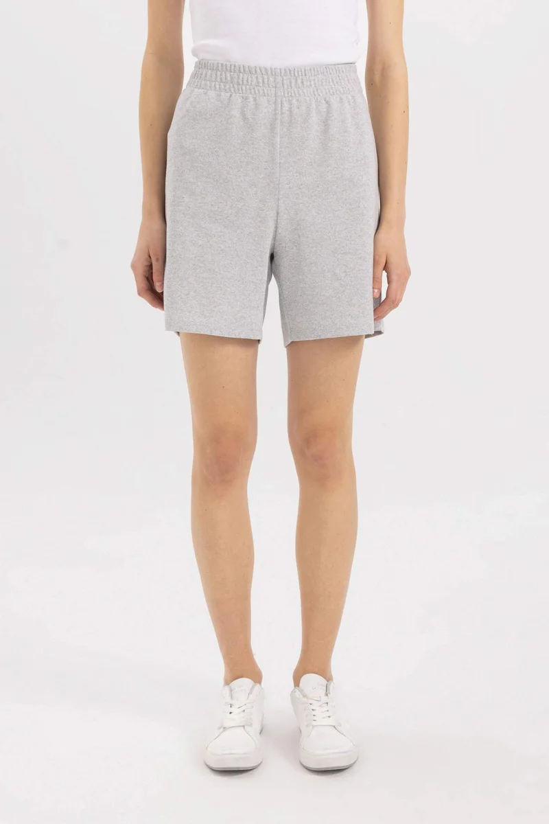 Defacto Regular Fit Thin Sweatshirt Fabric Bermuda