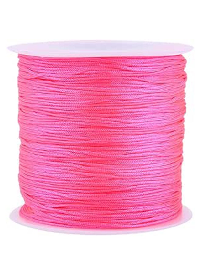 Generic - Nylon Cord, 100M x 0.8mm Nylon Chinese Knot Cord Rattail Macrame Shamballa Elastic String for Jewelry Making Bracelets Beading (Bright Red) - Image 1
