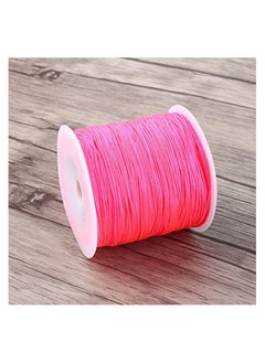 Generic Nylon Cord, 100M x 0.8mm Nylon Chinese Knot Cord Rattail Macrame Shamballa Elastic String for Jewelry Making Bracelets Beading (Bright Red)  - Image 3