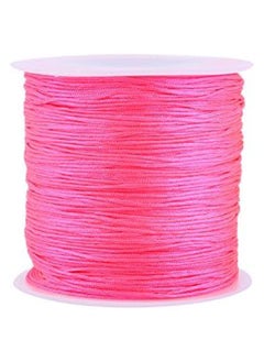 Generic Nylon Cord, 100M x 0.8mm Nylon Chinese Knot Cord Rattail Macrame Shamballa Elastic String for Jewelry Making Bracelets Beading (Bright Red)  - Image 2