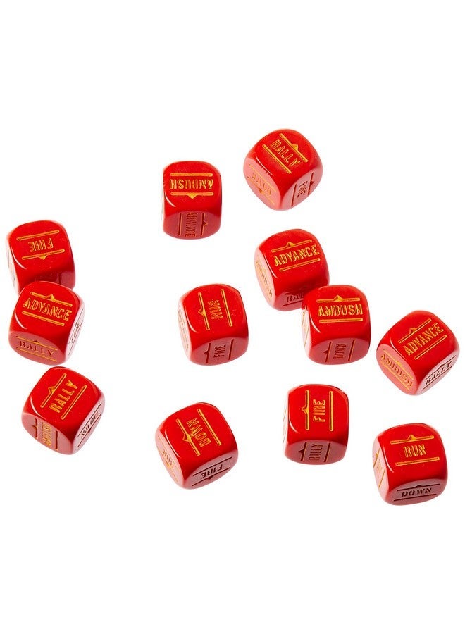 WARLORD GAMES Bolt Action WWII Military Wargaming Red Dice Pack of 12 - Image 1