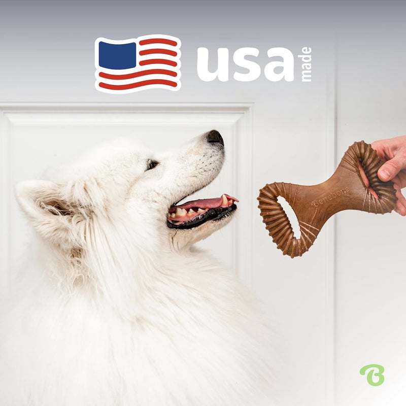 Benebone Dental Durable Dog Chew Toy for Aggressive Chewers, Real Chicken, Made in USA, Medium - Image 5