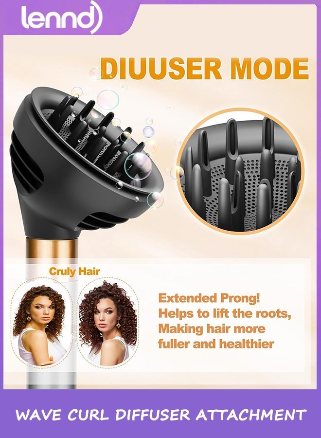 LENND Wave Curl Diffuser Attachment for Dyson Airwrap HS01 HS05 HS08, Upgraded Hair Diffuser Nozzle Dome and Diffuse Modes to Dryer Faster and Define Curls Hair, Grey - Image 5