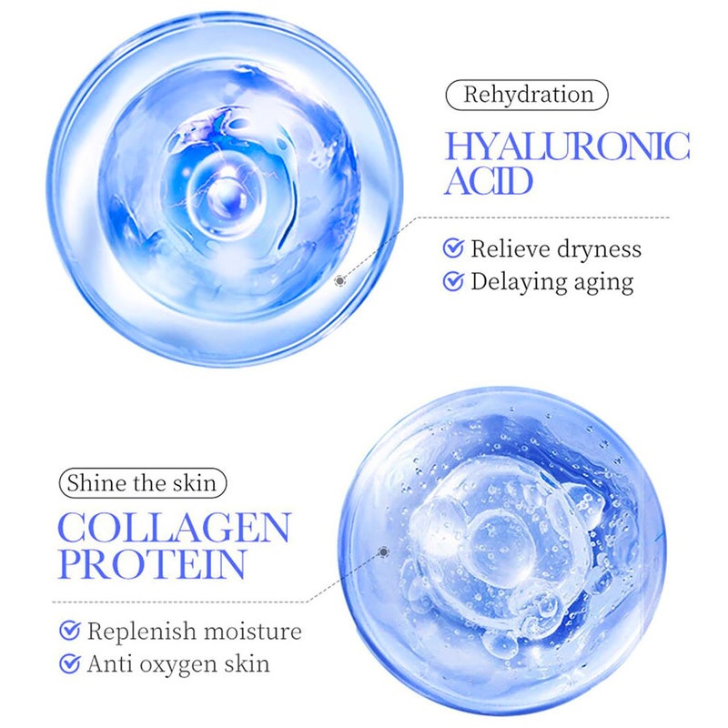 BIOAQUA Hyaluronic Acid Facial Mask 98% Dense Moisturizing Sooth Hydrates Repair Face Skin 5x25g / 0.95fl.oz - Image 4