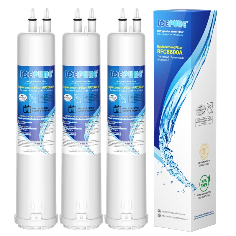 ICEPURE EDR3RXD1 Replacement for Everydrop Filter 3, 4396841, 4396710, Kenmore 46-9083, 46-9030, 9030, 9083, KAD3RXD1, WHR3RXD1 Refrigerator Water Filter, 3PACK - Image 1