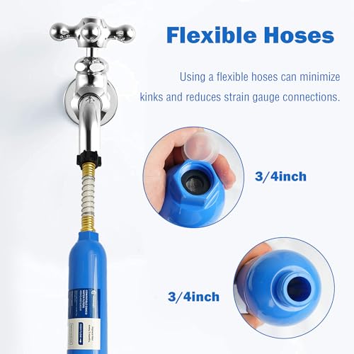 Hourleey 2 Pack RV Inline Water Filter with 2 Flexible Hose Protector, Reduce Bad Taste, Odors, Rust, Fluoride, Chlorine and Sediment in Drinking Water, Dedicated for RVs Campers Marines - Image 3